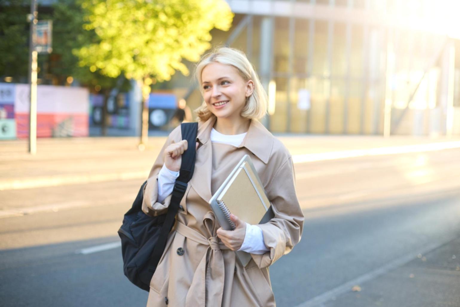 Financial planning workspace with documents and laptop