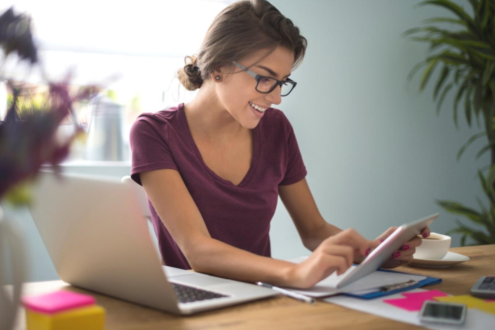 Person analyzing financial charts and planning